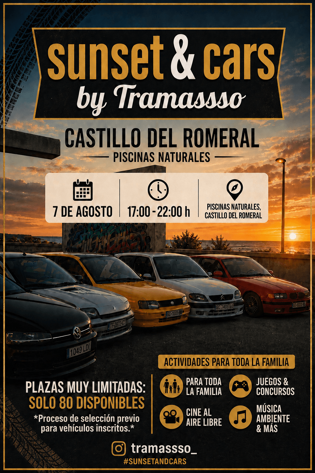 Cartel de Sunset & Cars